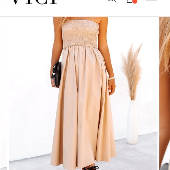 NWT khaki maxi - Picture 1 of 10